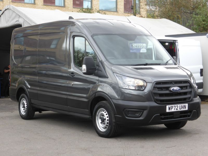 FORD TRANSIT 350 LEADER L3 H2 2.0 TDCI 170 ECOBLUE ** AUTOMATIC ** IN METALLIC GREY , ULEZ COMPLIANT ,  1 OWNER , **** £23995 + VAT **** - 2621 - 3