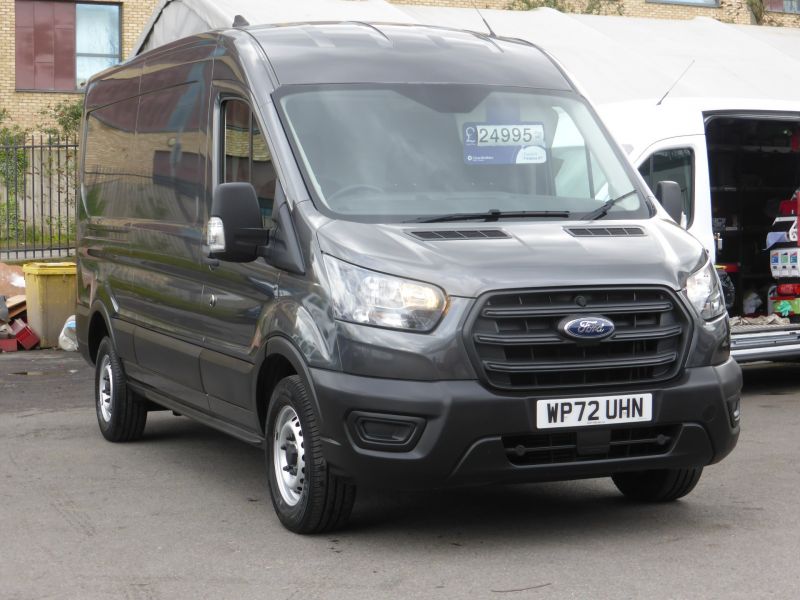 FORD TRANSIT 350 LEADER L3 H2 2.0 TDCI 170 ECOBLUE ** AUTOMATIC ** IN METALLIC GREY , ULEZ COMPLIANT ,  1 OWNER , **** £23995 + VAT **** - 2621 - 21