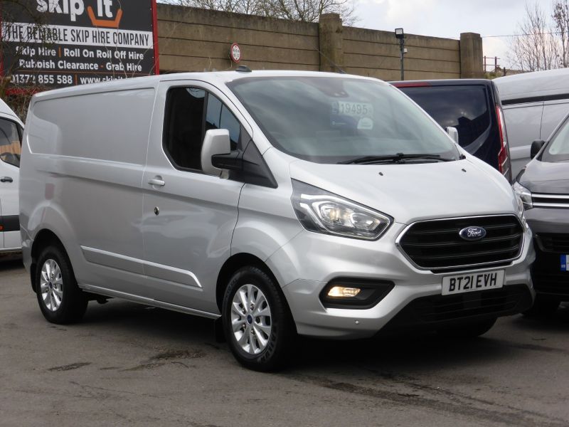 FORD TRANSIT CUSTOM 340 LIMITED MHEV ECOBLUE L1 SWB WITH SAT NAV,AIR CONDITIONING AND MORE - 2599 - 1