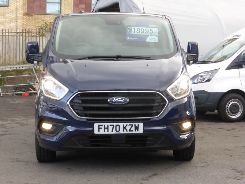 FORD TRANSIT CUSTOM 280 LIMITED L1 SWB IN BLUE WITH TWIN SIDE DOORS,TAILGATE,AIR CONDITIONING AND MORE - 2600 - 25