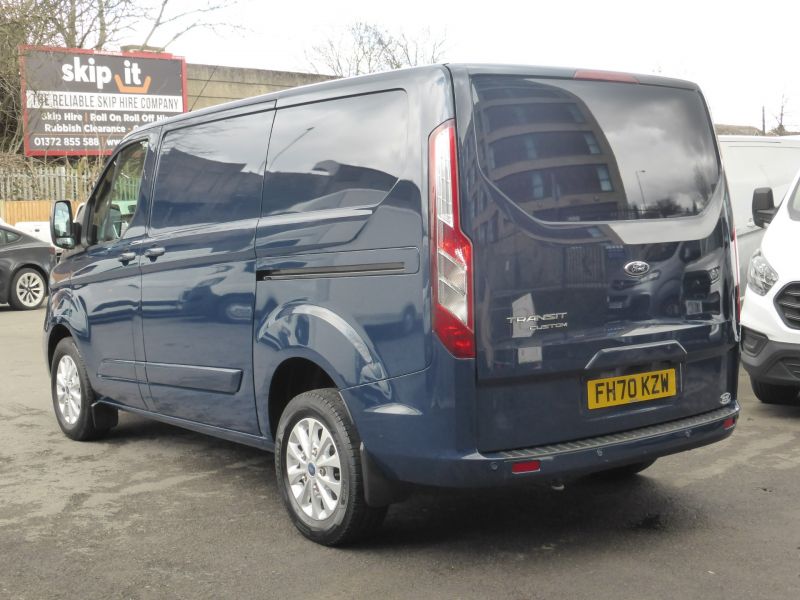 FORD TRANSIT CUSTOM 280 LIMITED L1 SWB IN BLUE WITH TWIN SIDE DOORS,TAILGATE,AIR CONDITIONING AND MORE - 2600 - 6