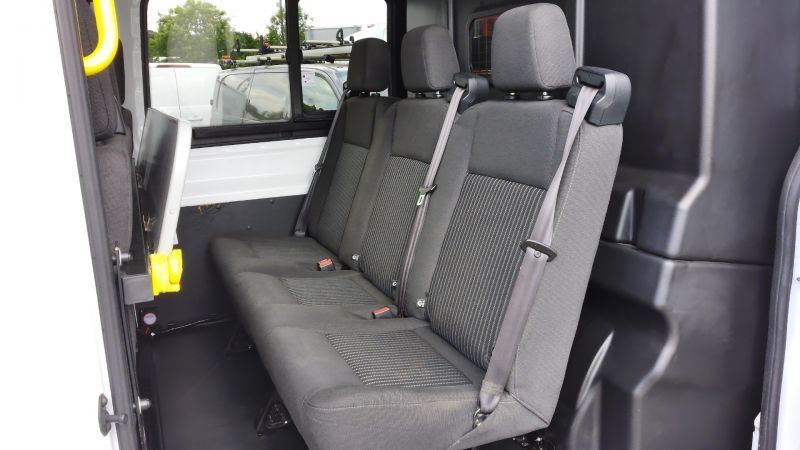 FORD TRANSIT 350 L3H3 LWB HIGH ROOF 6 SEATER DOUBLE CAB COMBI CREW VAN WITH AIR CONDITIONING,SAT NAV AND MORE - 2867 - 14