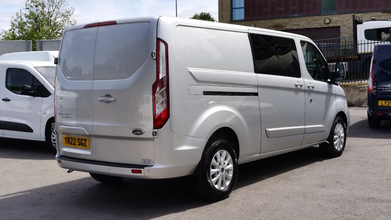 FORD TRANSIT CUSTOM 320 LIMITED L2 LWB AUTOMATIC 6 SEATER DOUBLE CAB COMBI CREW VAN IN SILVER WITH AIR CONDITIONING AND MORE *** SOLD *** - 2859 - 5