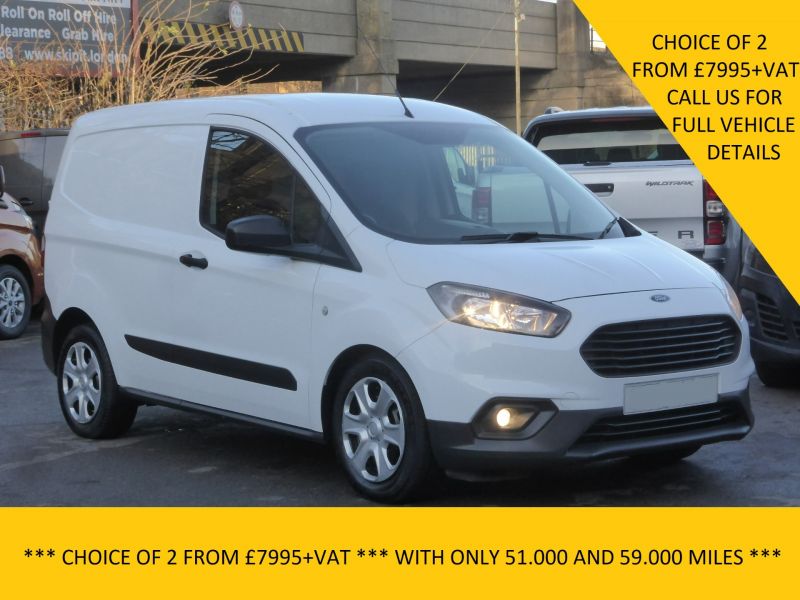 FORD TRANSIT COURIER TREND 1.5 TDCI WITH ONLY 51.000 AND 59.000 MILES MILES,AIR CONDITIONING,PARKING SENSORS AND MORE - 2864 - 3