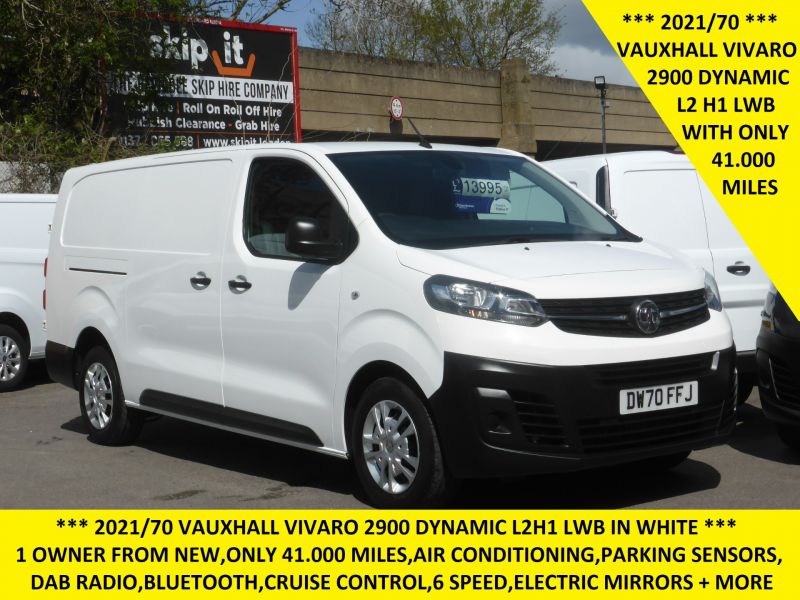 VAUXHALL VIVARO 2900 DYNAMIC L2H1 LWB WITH ONLY 41.000 MILES, AIR CONDITIONING,PARKING SENSORS AND MORE - 2635 - 1