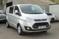 FORD TRANSIT CUSTOM 310/130 LIMITED EURO 6 L2 LWB 6 SEATER DOUBLE CAB COMBI VAN WITH ONLY 36.000 MILES,AIR CONDITIONING,PARKING SENSORS AND MORE - 2061 - 28