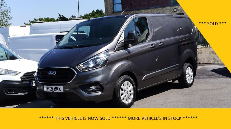 FORD TRANSIT CUSTOM 280 LIMITED ECOBLUE L1 SWB IN GREY,ONLY 54.000 MILES,AIR CONDITIONING,PARKING SENSORS AND MORE *** SOLD *** - 2860 - 1