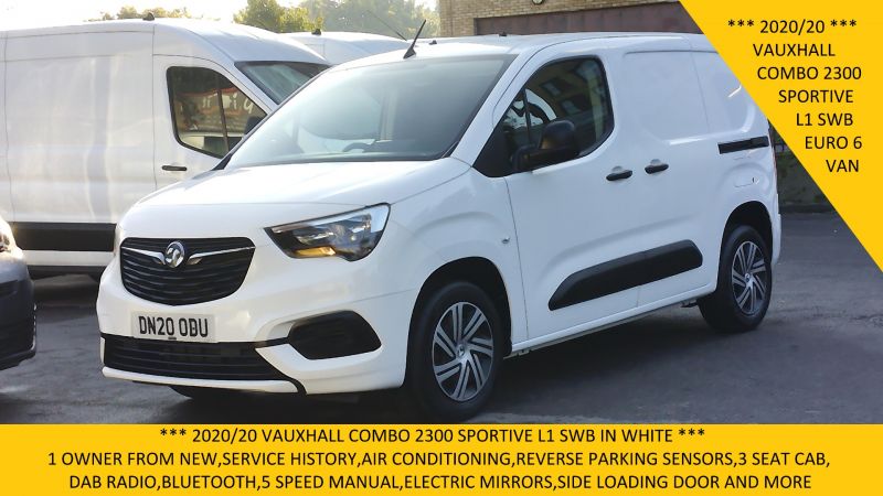 VAUXHALL COMBO 2300 SPORTIVE L1 SWB WITH AIR CONDITIONING,PARKING SENSORS,BLUETOOTH AND MORE - 2924 - 1