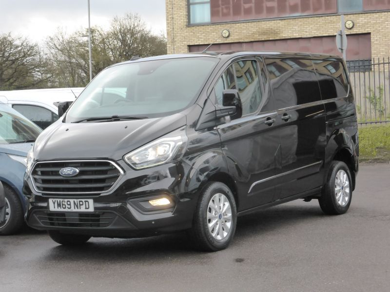 FORD TRANSIT CUSTOM 280 LIMITED ECOBLUE L1 SWB IN BLACK WITH AIR CONDITIONING,PARKING SENSORS AND MORE - 2622 - 1