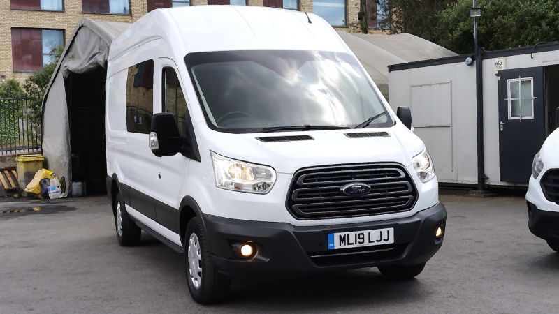 FORD TRANSIT 350 L3H3 LWB HIGH ROOF 6 SEATER DOUBLE CAB COMBI CREW VAN WITH AIR CONDITIONING,SAT NAV AND MORE - 2867 - 24