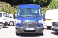 FORD TRANSIT 290/130 TREND L2 H2 MWB MEDIUM ROOF IN BLUE WITH ONLY 38.000 MILES,AIR CONDITIONING,FRONT+REAR SENSORS,ELECTRIC PACK,BLUETOOTH,6 SPEED AND MORE - 2103 - 24