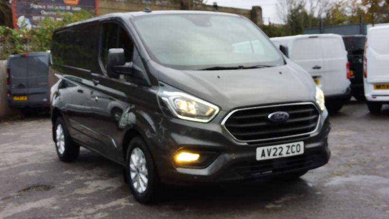 FORD TRANSIT CUSTOM 300 LIMITED ECOBLUE L1 SWB IN GREY WITH 49.000 MILES,AIR CONDITIONING,PARK ASSIST CAMERA,PARKING SENSORS,ALLOYS AND MORE *** SOLD *** - 2944 - 23
