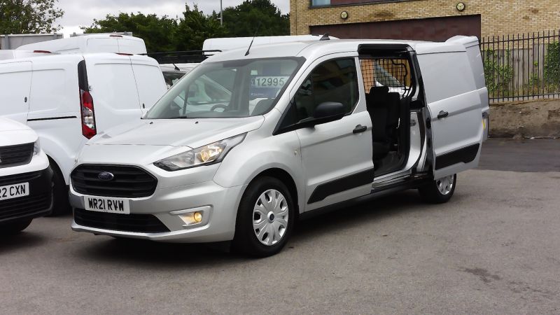 FORD TRANSIT CONNECT 230 TREND L2 LWB 5 SEATER DOUBLE CAB COMBI VAN IN SILVER WITH ONLY 43.000 MILES,AIR CONDITIONING,6 SPEED AND MORE - 2877 - 4