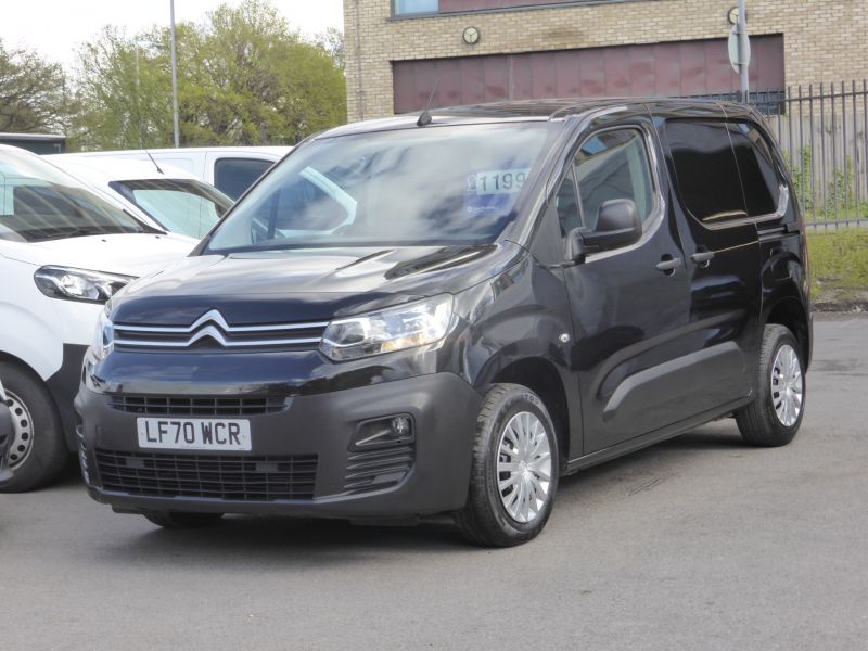 CITROEN BERLINGO 650 ENTERPRISE M BLUEHDI IN BLACK WITH ONLY 54.000 MILES,AIR CONDITIONING,PARKING SENSORS AND MORE - 2629 - 2