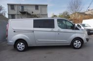 FORD TRANSIT CUSTOM 310/130 LIMITED EURO 6 L2 LWB 6 SEATER DOUBLE CAB COMBI VAN WITH ONLY 36.000 MILES,AIR CONDITIONING,PARKING SENSORS AND MORE - 2061 - 26