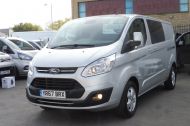 FORD TRANSIT CUSTOM 310/130 LIMITED EURO 6 L2 LWB 6 SEATER DOUBLE CAB COMBI VAN WITH ONLY 36.000 MILES,AIR CONDITIONING,PARKING SENSORS AND MORE - 2061 - 30