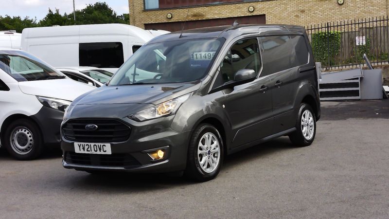 FORD TRANSIT CONNECT 200 LIMITED L1 SWB IN GREY WITH ONLY 54.000 MILES,AIR CONDITIONING,PARKING SENSORS AND MORE - 2869 - 3