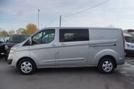 FORD TRANSIT CUSTOM 310/130 LIMITED EURO 6 L2 LWB 6 SEATER DOUBLE CAB COMBI VAN WITH ONLY 36.000 MILES,AIR CONDITIONING,PARKING SENSORS AND MORE - 2061 - 25