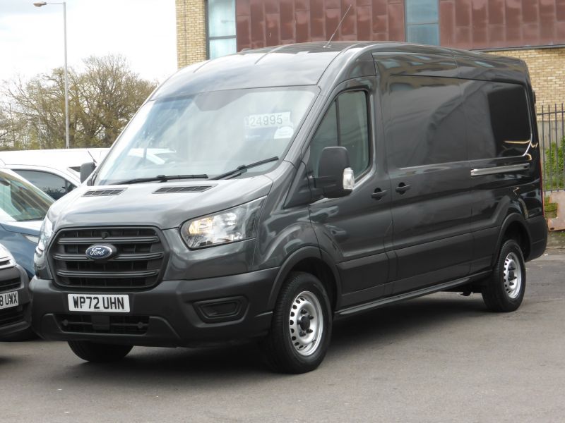 FORD TRANSIT 350 LEADER L3 H2 2.0 TDCI 170 ECOBLUE ** AUTOMATIC ** IN METALLIC GREY , ULEZ COMPLIANT ,  1 OWNER , **** £23995 + VAT **** - 2621 - 1