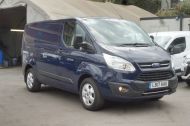 FORD TRANSIT CUSTOM 310/130 TREND L1 SWB EURO 6 IN BLUE WITH AIR CONDITIONING,SENSORS,REAR CAMERA,ELECTRIC PACK,ALLOY,BLUETOOTH AND MORE **** SOLD **** - 2130 - 2