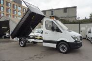 MERCEDES SPRINTER 314CDI SINGLE CAB STEEL TIPPER EURO 6 WITH ONLY 61.000 MILES,CRUISE CONTROL,BLUETOOTH,6 SPEED AND MORE - 2107 - 9
