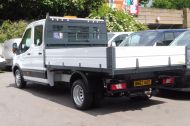 FORD TRANSIT 350/130 L3 DOUBLE CREW CAB ALLOY TIPPER WITH ONLY 18.000 MILES,BLUETOOTH,TWIN REAR WHEELS AND MORE - 2096 - 5