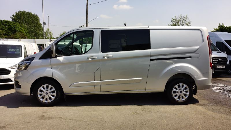 FORD TRANSIT CUSTOM 320 LIMITED L2 LWB AUTOMATIC 6 SEATER DOUBLE CAB COMBI CREW VAN IN SILVER WITH AIR CONDITIONING AND MORE - 2859 - 10