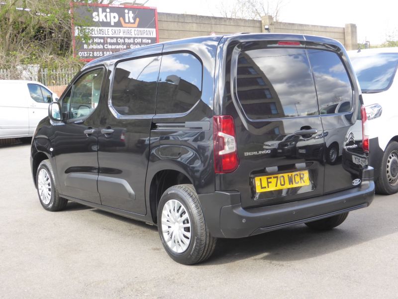CITROEN BERLINGO 650 ENTERPRISE M BLUEHDI IN BLACK WITH ONLY 54.000 MILES,AIR CONDITIONING,PARKING SENSORS AND MORE - 2629 - 10