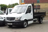MERCEDES SPRINTER 314CDI SINGLE CAB STEEL TIPPER EURO 6 WITH ONLY 61.000 MILES,CRUISE CONTROL,BLUETOOTH,6 SPEED AND MORE - 2107 - 2