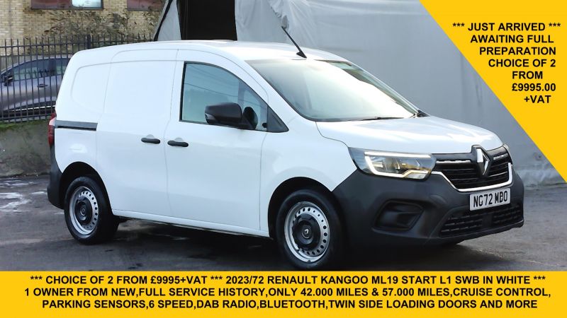 RENAULT KANGOO ML19 DCI START L1 SWB WITH ONLY 42.000 MILES,AIR CONDITIONING,PARKING SENSORS,6 SPEED AND MORE - 2961 - 1