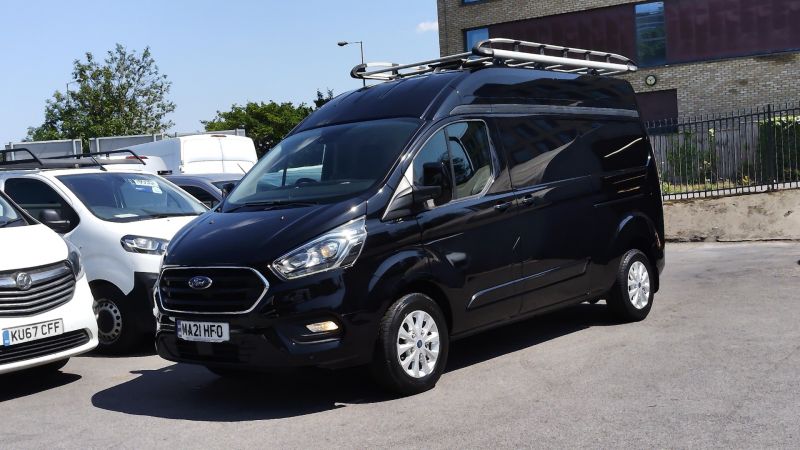 FORD TRANSIT CUSTOM 300 LIMITED L2H2 LWB HIGH ROOF IN BLACK WITH AIR CONDITIONING,PARK ASSIST CAMERA,PARKING SENSORS,HEATED SEATS AND MORE - 2875 - 24