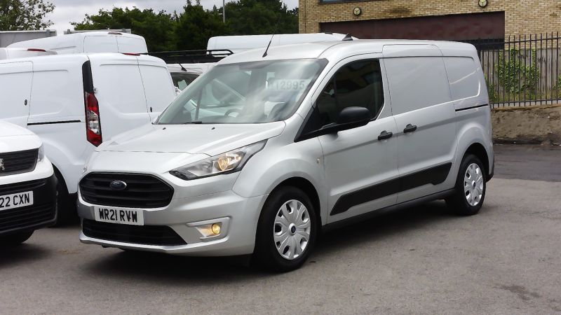 FORD TRANSIT CONNECT 230 TREND L2 LWB 5 SEATER DOUBLE CAB COMBI VAN IN SILVER WITH ONLY 43.000 MILES,AIR CONDITIONING,6 SPEED AND MORE - 2877 - 3