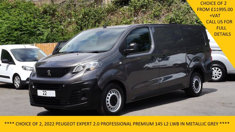PEUGEOT EXPERT 2.0 PROFESSIONAL PREMIUM L2 LWB IN GREY WITH AIR CONDITIONING,PARKING SENSORS AND MORE - 2879 - 2