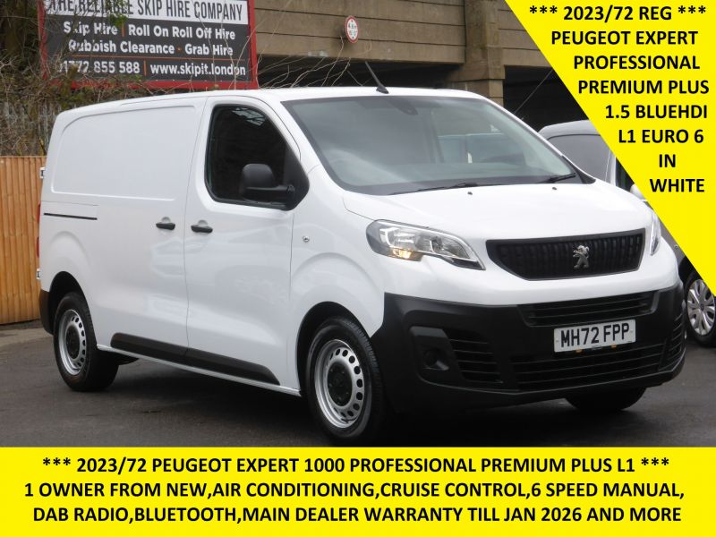 PEUGEOT EXPERT PROFESSIONAL PREMIUM PLUS L1 WITH AIR CONDITIONING,PARKING SENSORS AND MORE - 2616 - 1