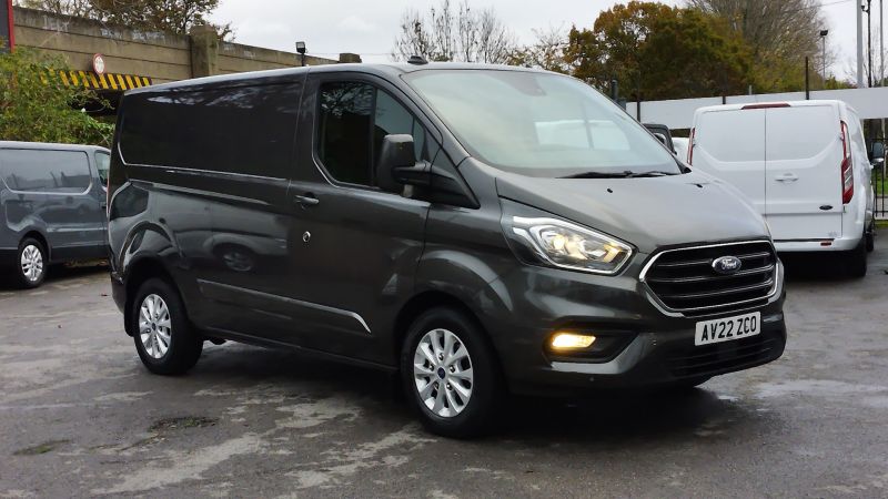 FORD TRANSIT CUSTOM 300 LIMITED ECOBLUE L1 SWB IN GREY WITH 49.000 MILES,AIR CONDITIONING,PARK ASSIST CAMERA,PARKING SENSORS,ALLOYS AND MORE *** SOLD *** - 2944 - 4