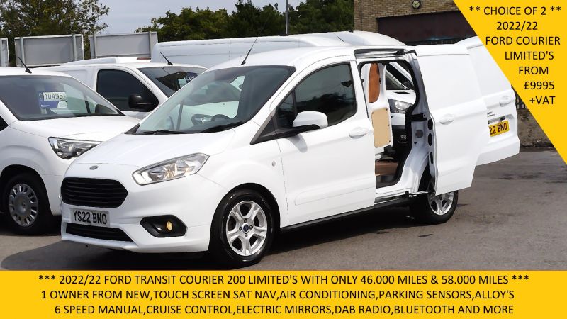 FORD TRANSIT COURIER LIMITED 1.5 TDCI WITH ONLY 46.000 MILES,SAT NAV,AIR CONDITIONING,ALLOY'S,PARKING SENSORS AND MORE - 2904 - 1