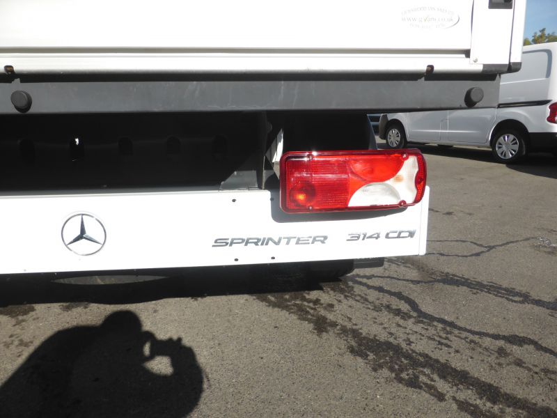 MERCEDES SPRINTER 314 CDI L2 DROPSIDE IN WHITE , ULEZ COMPLIANT , EURO 6 ,**** £15995 + VAT **** - 2496 - 11