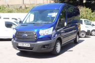 FORD TRANSIT 290/130 TREND L2 H2 MWB MEDIUM ROOF IN BLUE WITH ONLY 38.000 MILES,AIR CONDITIONING,FRONT+REAR SENSORS,ELECTRIC PACK,BLUETOOTH,6 SPEED AND MORE - 2103 - 23