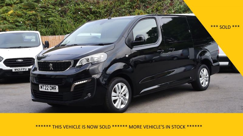 PEUGEOT EXPERT 1000 PROFESSIONAL PREMIUM L2 LWB IN BLACK ONLY 28.000 MILES,AIR CONDITIONING,ALLOY'S AND MORE *** SOLD *** - 2907 - 1
