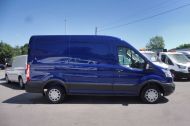 FORD TRANSIT 290/130 TREND L2 H2 MWB MEDIUM ROOF IN BLUE WITH ONLY 38.000 MILES,AIR CONDITIONING,FRONT+REAR SENSORS,ELECTRIC PACK,BLUETOOTH,6 SPEED AND MORE - 2103 - 8