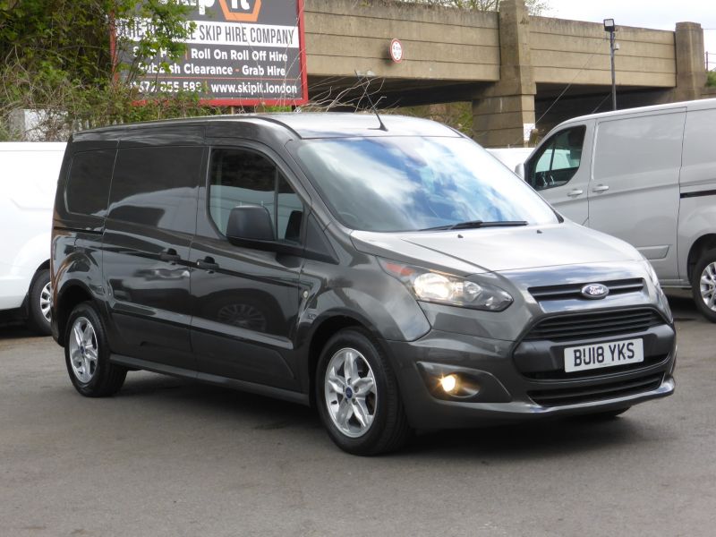FORD TRANSIT CONNECT 230 TREND L2 LWB 5 SEATER DOUBLE CAB CREW VAN IN GREY WITH ONLY 28.000 MILES,AIR CONDITIONING,BLUETOOTH AND MORE - 2637 - 4