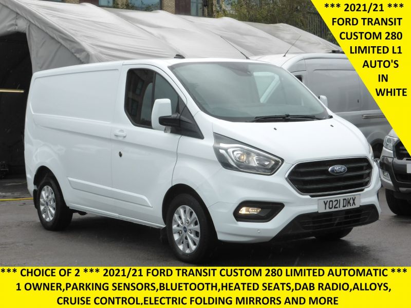 FORD TRANSIT CUSTOM 280 LIMITED ECOBLUE L1 SWB AUTOMATIC WITH AIR CONDITIONING,PARKING SENSORS AND MORE - 2630 - 1