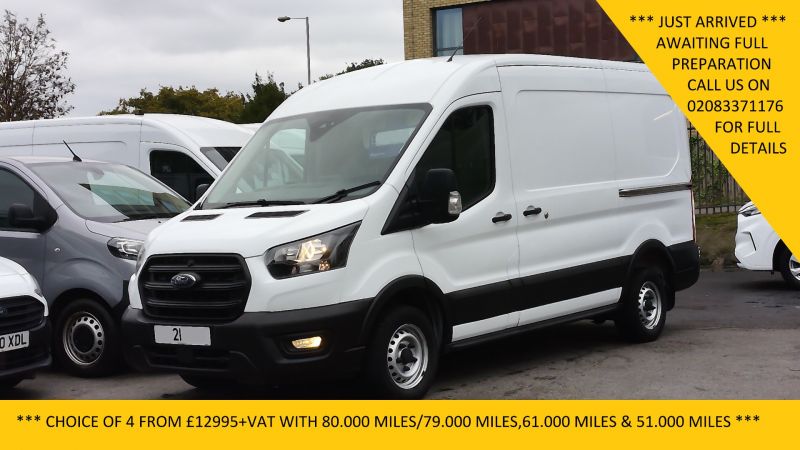 FORD TRANSIT 310 LEADER ECOBLUE L2H2 MWB MEDIUM ROOF WITH ONLY 38.000 MILES,SAT NAV,AIR CONDITIONING,HEATED SEATS AND MORE - 2923 - 1