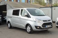 FORD TRANSIT CUSTOM 310/130 LIMITED EURO 6 L2 LWB 6 SEATER DOUBLE CAB COMBI VAN WITH ONLY 36.000 MILES,AIR CONDITIONING,PARKING SENSORS AND MORE - 2061 - 3