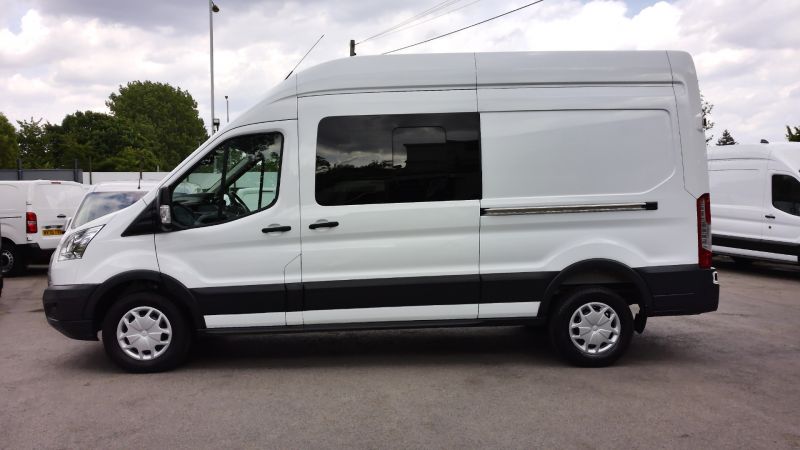 FORD TRANSIT 350 L3H3 LWB HIGH ROOF 6 SEATER DOUBLE CAB COMBI CREW VAN WITH AIR CONDITIONING,SAT NAV AND MORE - 2867 - 10