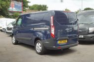 FORD TRANSIT CUSTOM 310/130 TREND L1 SWB EURO 6 IN BLUE WITH AIR CONDITIONING,SENSORS,REAR CAMERA,ELECTRIC PACK,ALLOY,BLUETOOTH AND MORE **** SOLD **** - 2130 - 4