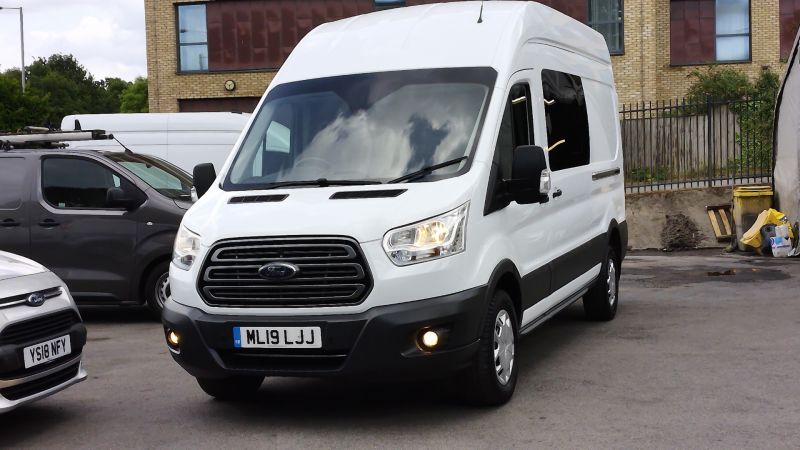 FORD TRANSIT 350 L3H3 LWB HIGH ROOF 6 SEATER DOUBLE CAB COMBI CREW VAN WITH AIR CONDITIONING,SAT NAV AND MORE - 2867 - 23