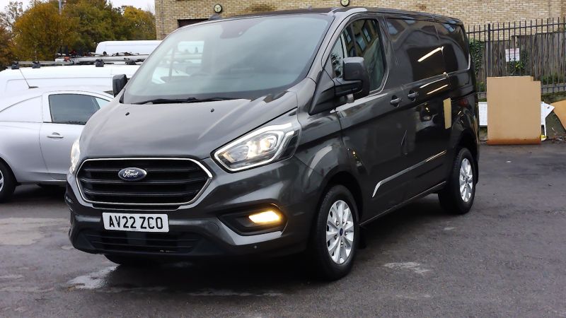 FORD TRANSIT CUSTOM 300 LIMITED ECOBLUE L1 SWB IN GREY WITH 49.000 MILES,AIR CONDITIONING,PARK ASSIST CAMERA,PARKING SENSORS,ALLOYS AND MORE *** SOLD *** - 2944 - 22
