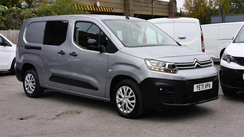 CITROEN BERLINGO 850 ENTERPRISE PRO LWB 5 SEATER DOUBLE CAB COMBI VAN,ONLY 40.000 MILES,SAT NAV,REAR CAMERA,AIR CONDITIONING,PARKING SENSORS AND MORE - 2935 - 4