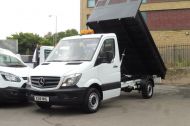 MERCEDES SPRINTER 314CDI SINGLE CAB STEEL TIPPER EURO 6 WITH ONLY 61.000 MILES,CRUISE CONTROL,BLUETOOTH,6 SPEED AND MORE - 2107 - 24